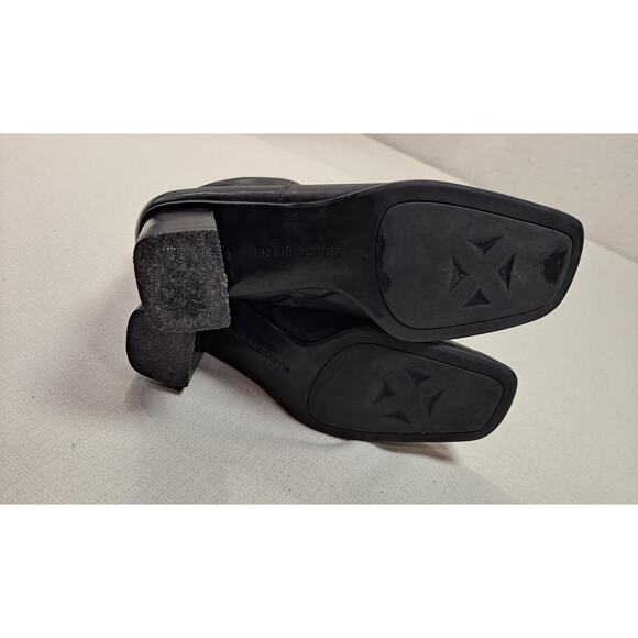 Liz Claiborne Halton Women's 7.5M Ankle Boots Brown Leather Side Zipper - Picture 5 of 8